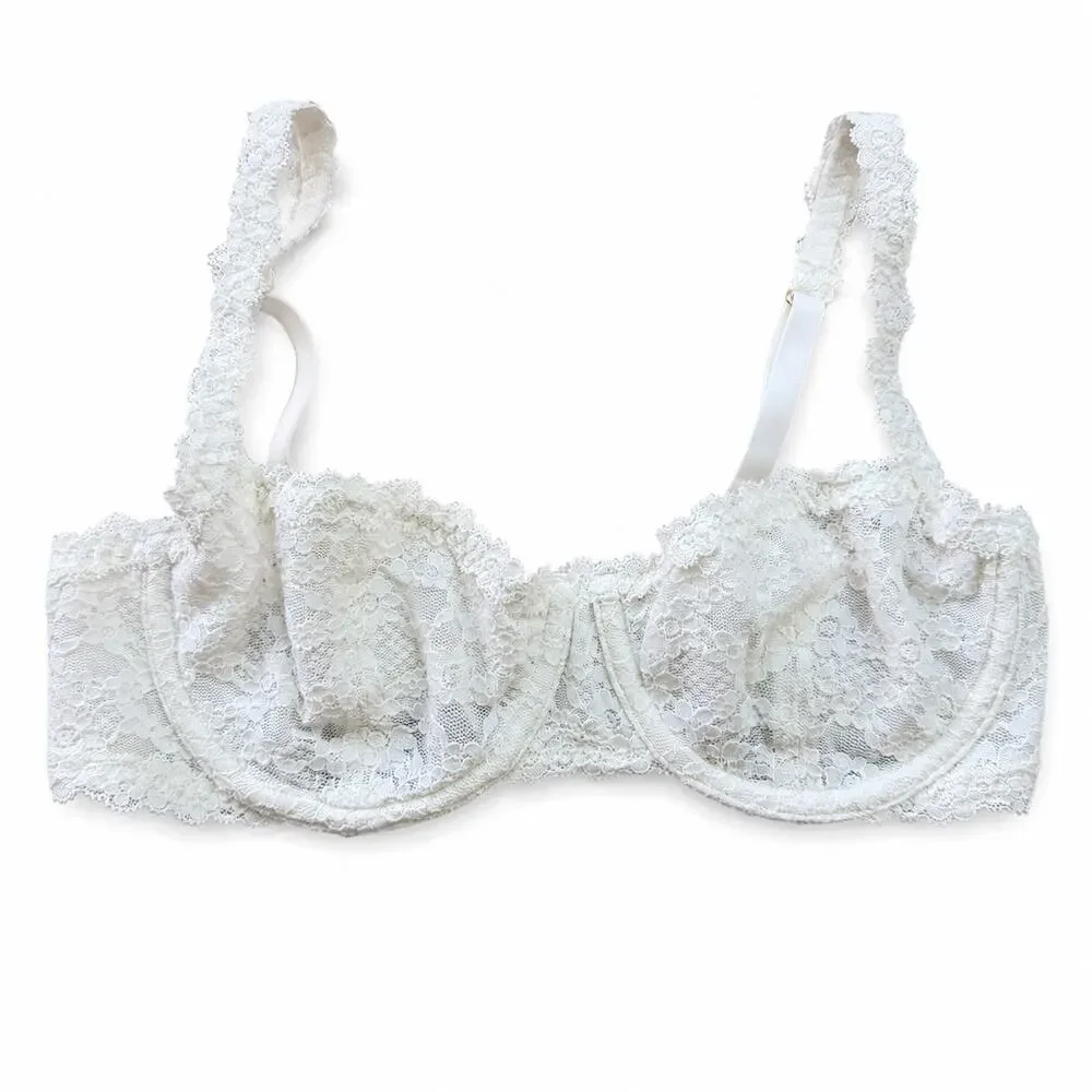 Aerie Show Off Vintage Lace Unlined Balconette Bra Lot of 3 Women’s 32C